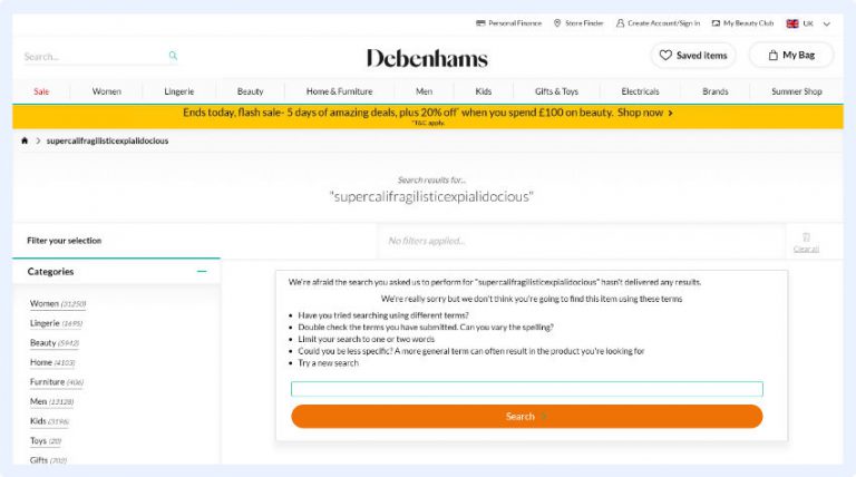 12 Awesome No Results Page Examples (+6 UI Design Best Practices ...