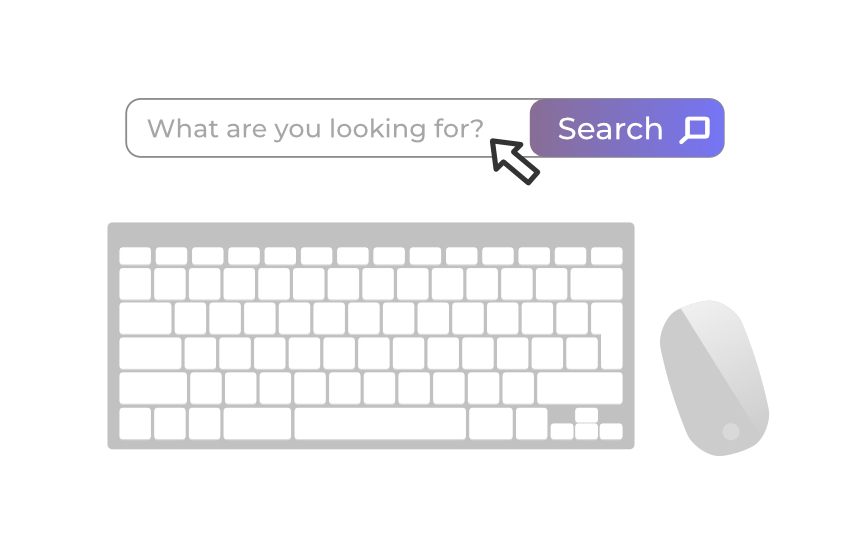 Support keyboard and mouse interaction in site search