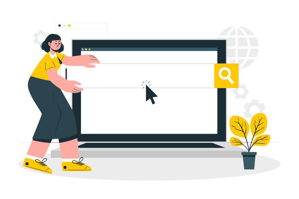 Shopify Search illustration - search bar